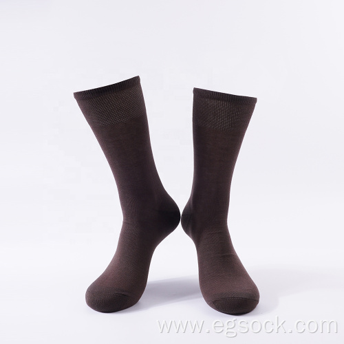 Mercerized cotton dress socks for men-M6